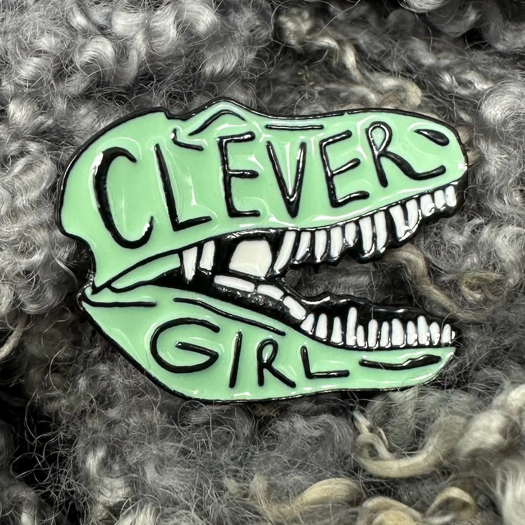 Dinosaur Clever Girl Pin Flair