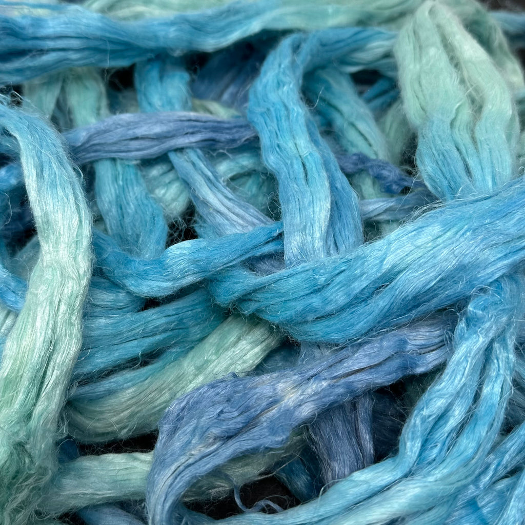 Linen Flax Combed Top Roving Blue Bayou