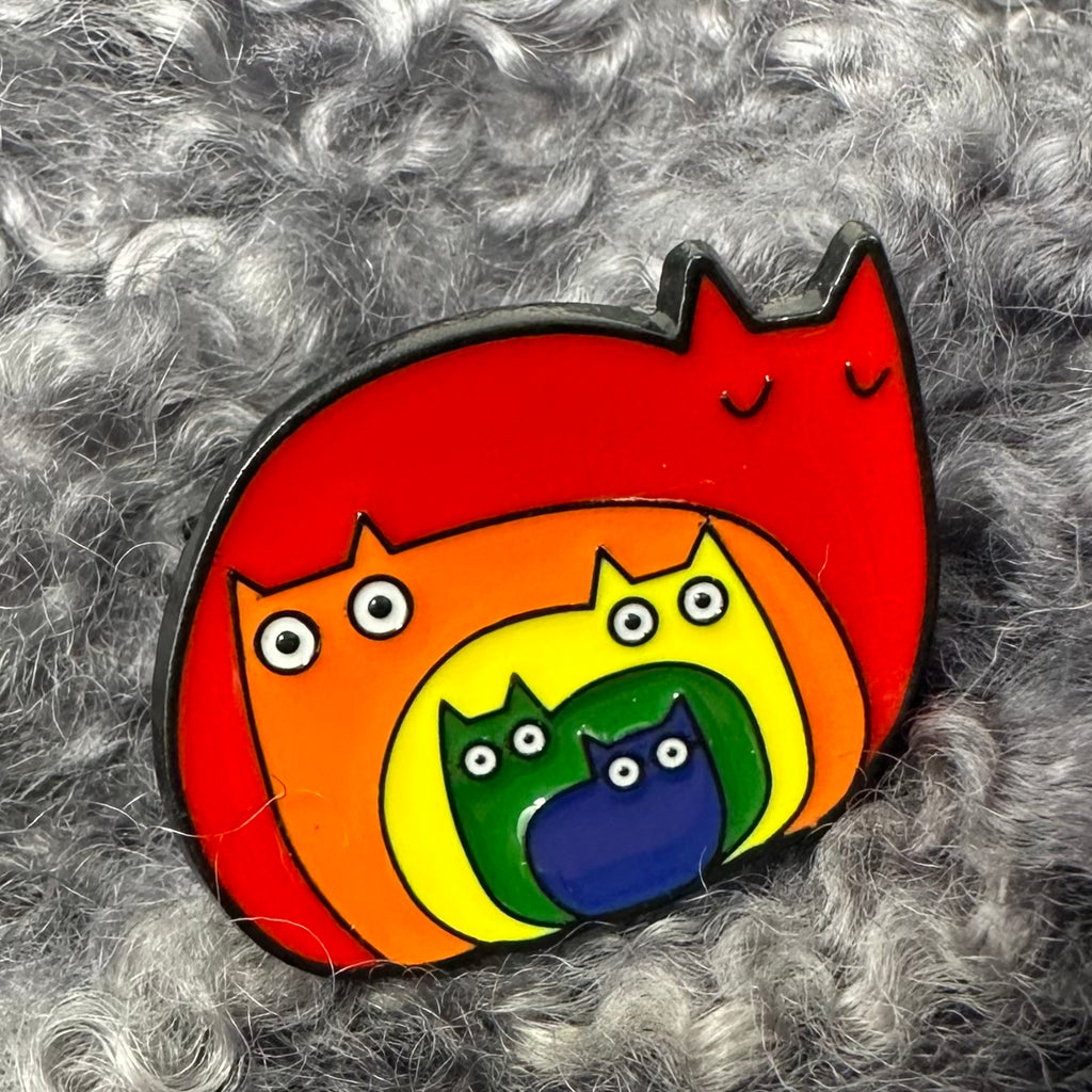 Rainbow Kitties Pin Flair