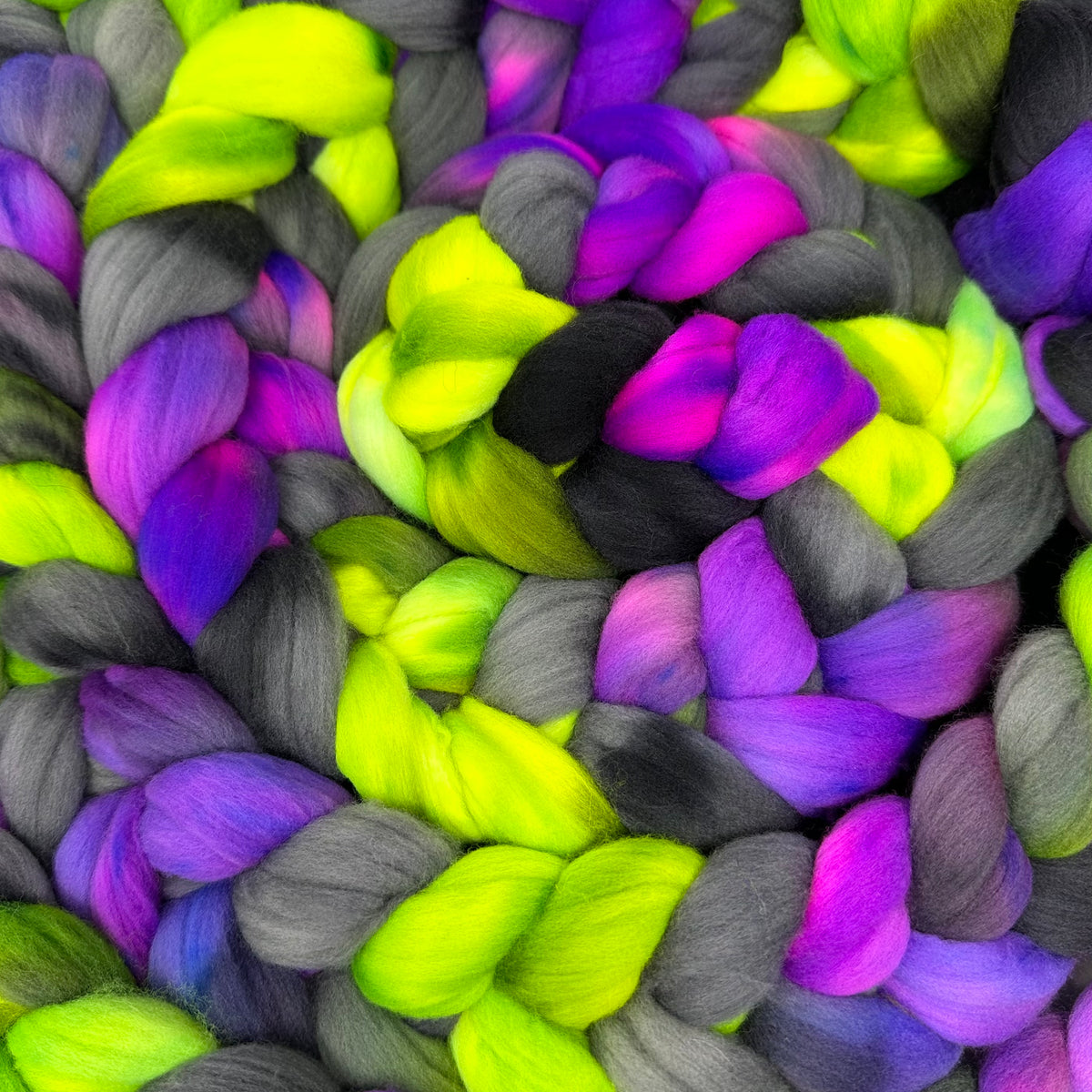 Rambouillet Combed Top Oogie Boogie Deep Dyed Yarns