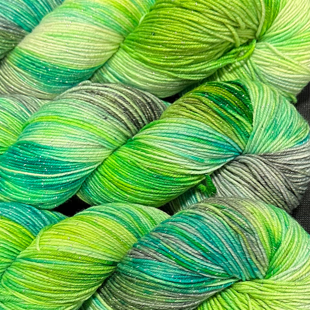 Figment sparkly sock yarn Steelyard Pawpaws
