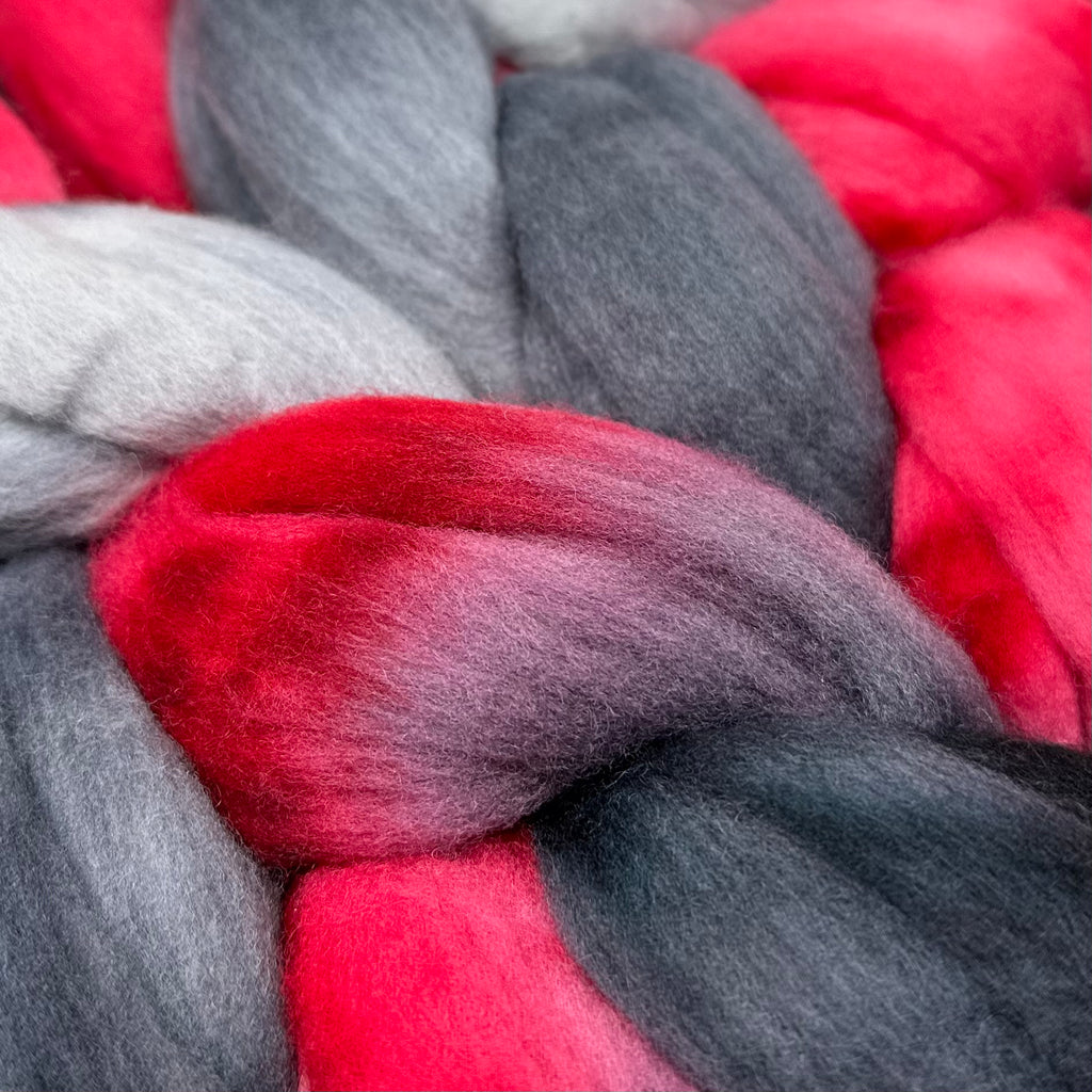 American Targhee wool top spinning fiber Fury