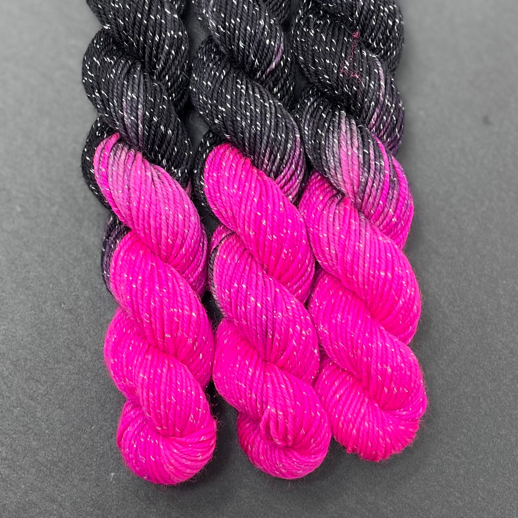 70 yard sock yarn mini skein Velvet Underground