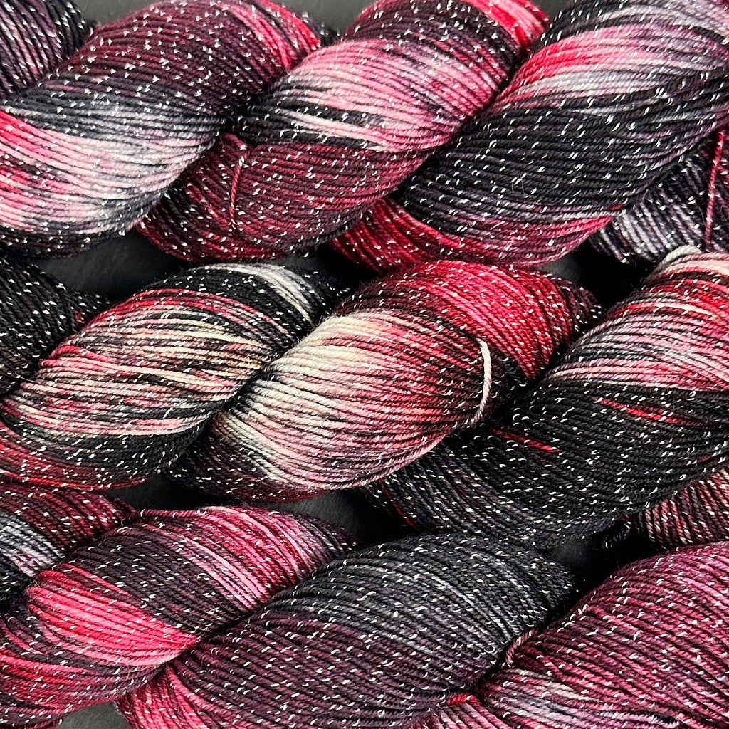 Figment sparkly sock yarn Beelzebub