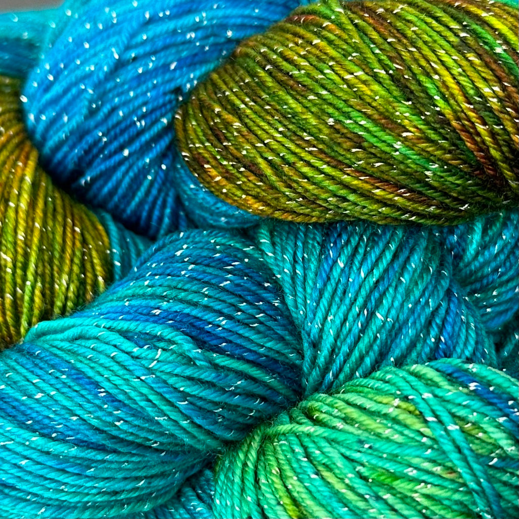 Figment sparkly sock yarn One Of A Kind (Go Fish)