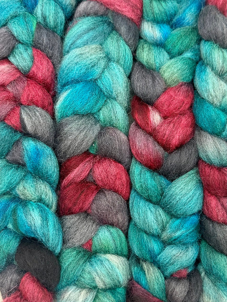 BFL Blue Faced Leicester combed top Big Red