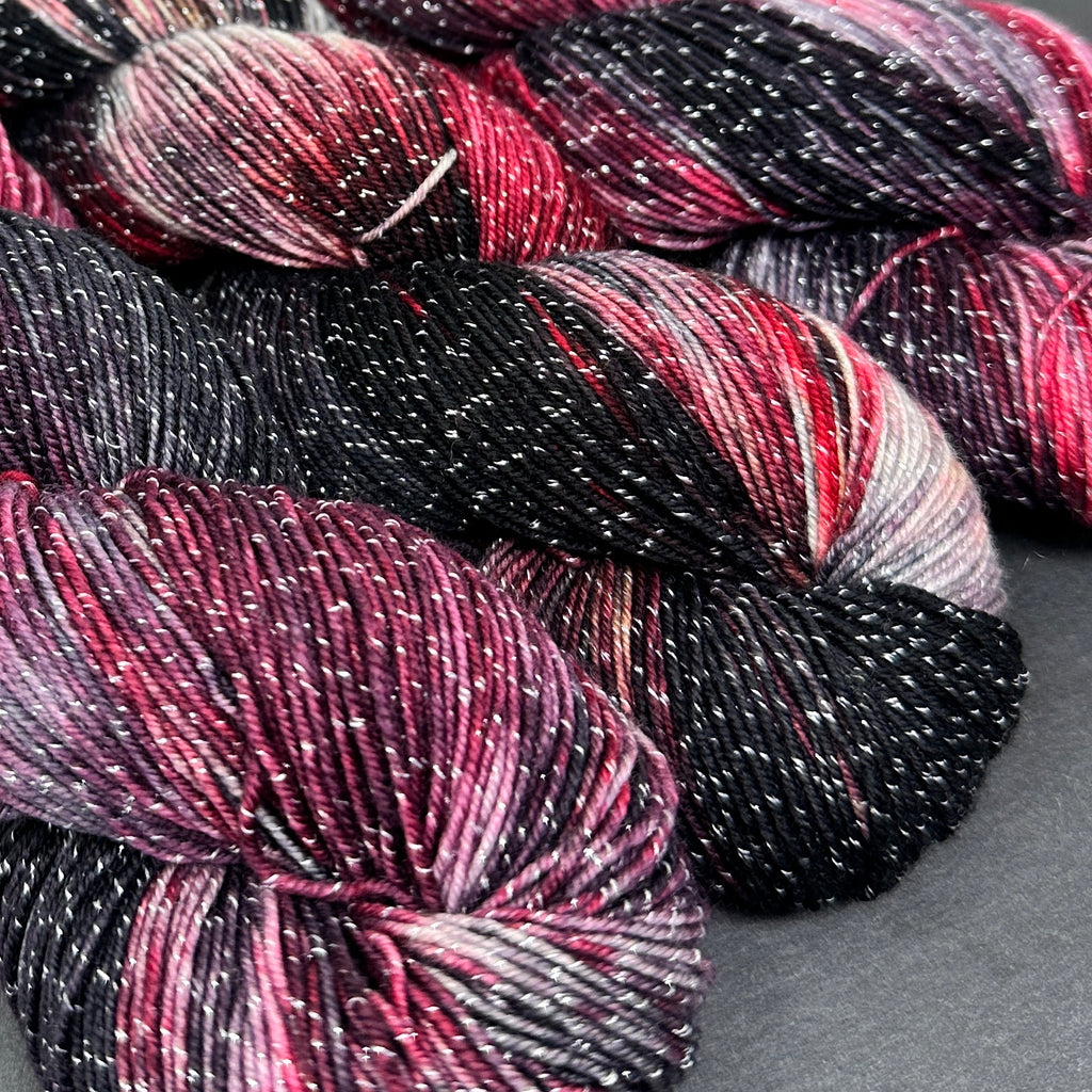 Figment sparkly sock yarn Beelzebub