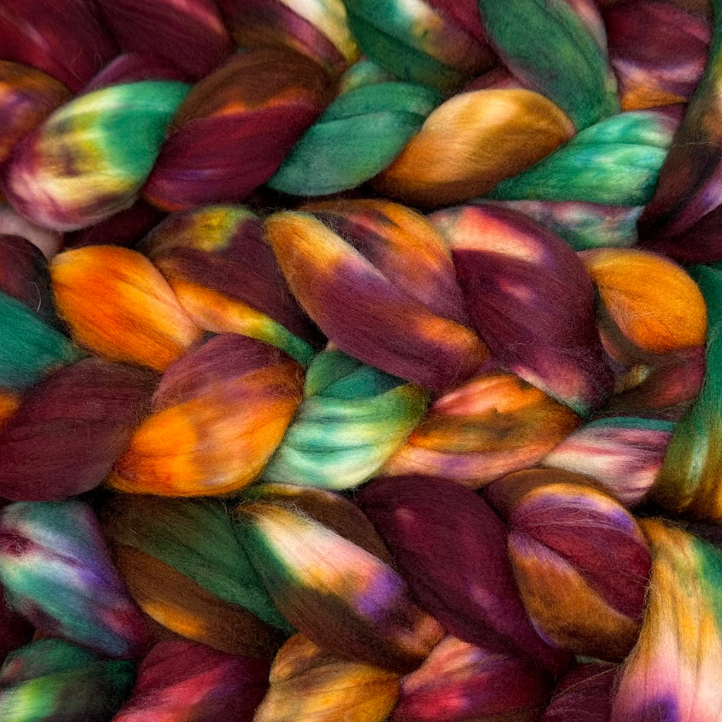 Superwash Merino Combed Top 18.5 mic Cindy Sea Glass