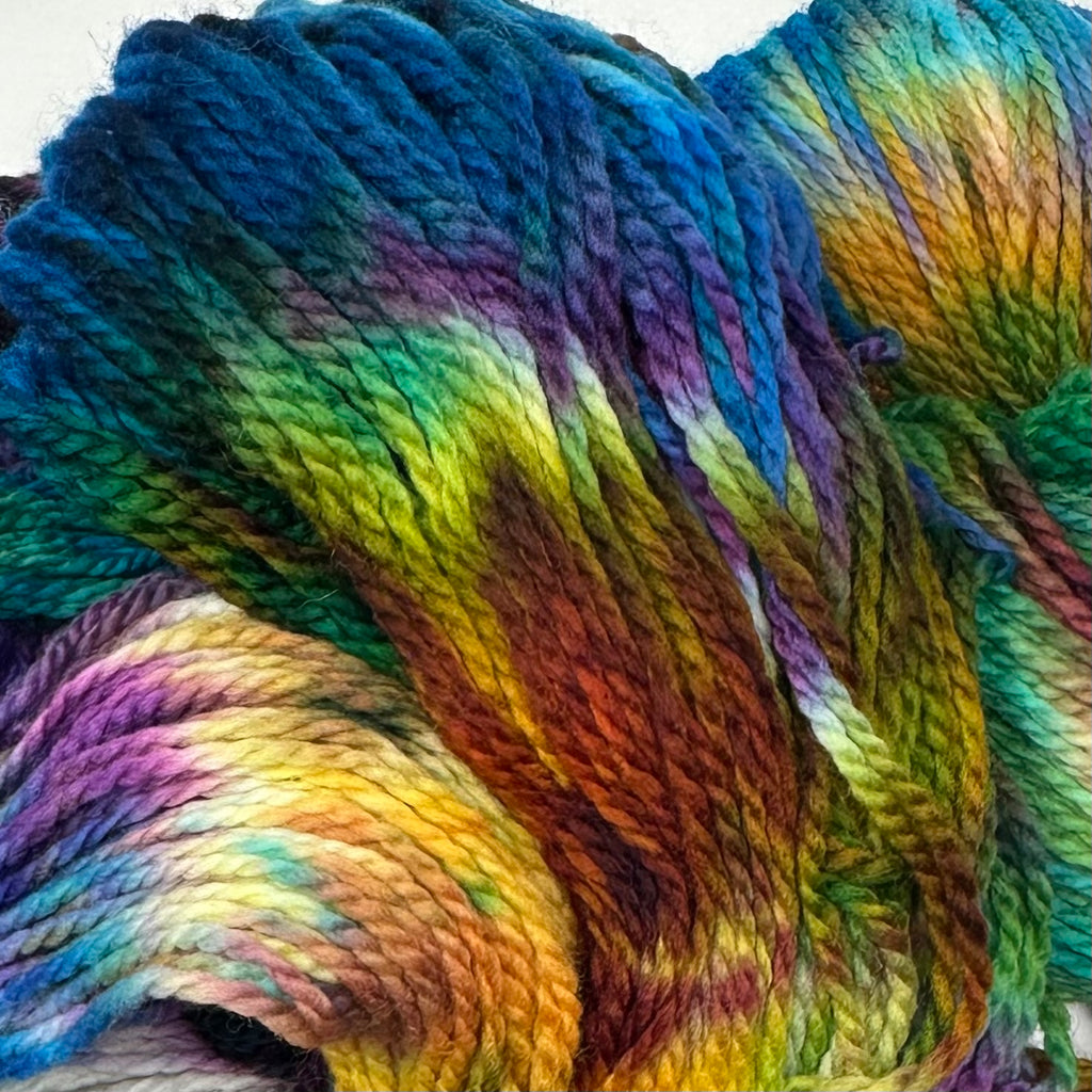 Deep Dyed Bulky wool yarn Skittles