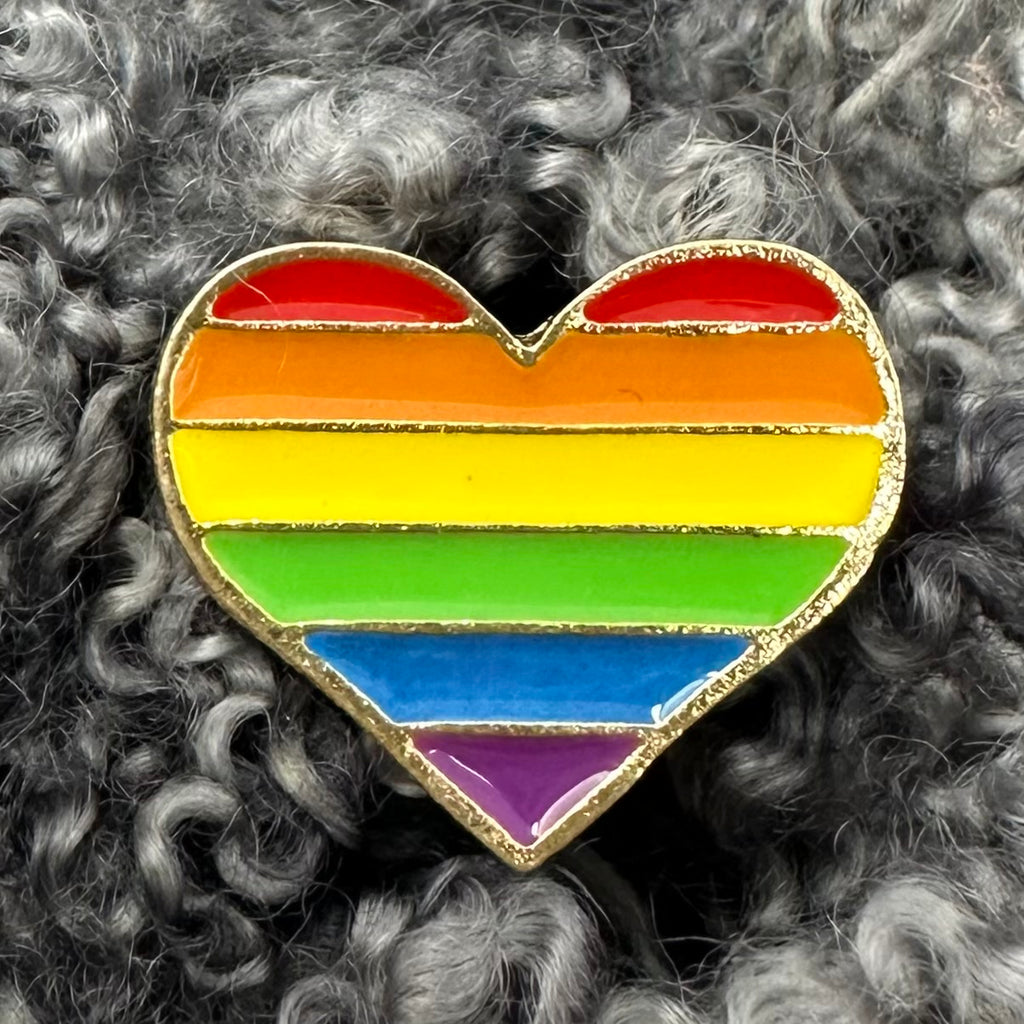 Rainbow Heart Pin Flair