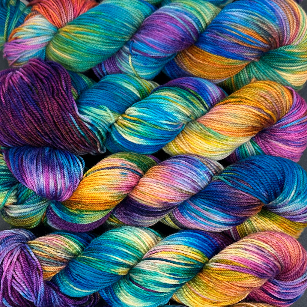 Align sport weight yarn Skittles