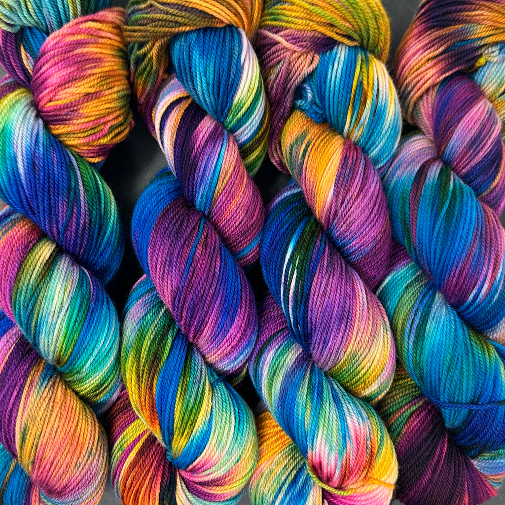 Align sport weight yarn Skittles