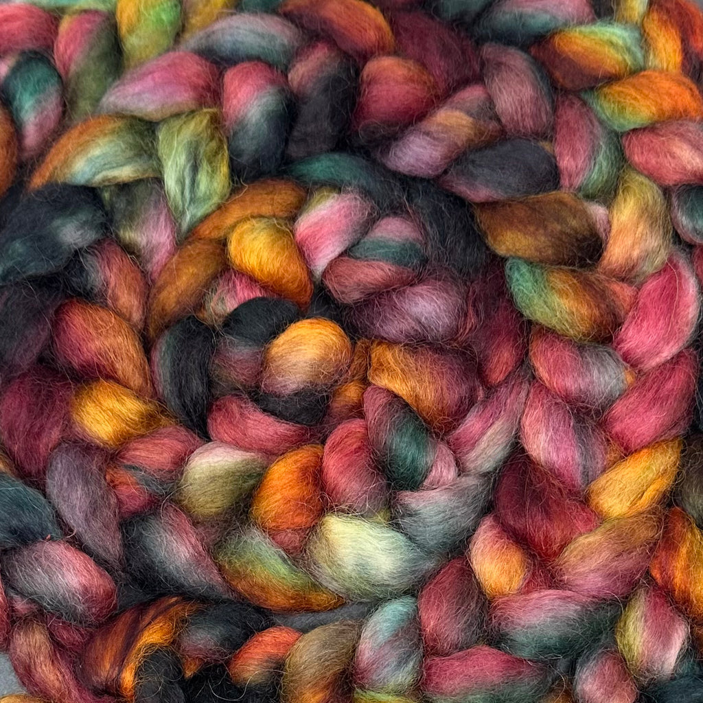 Wensleydale longwool top spinning fiber Sea Glass