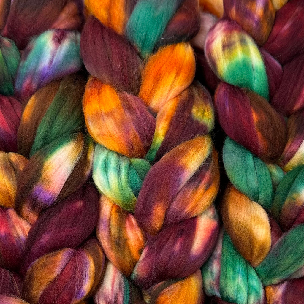 Superwash Merino Combed Top 18.5 mic Cindy Sea Glass