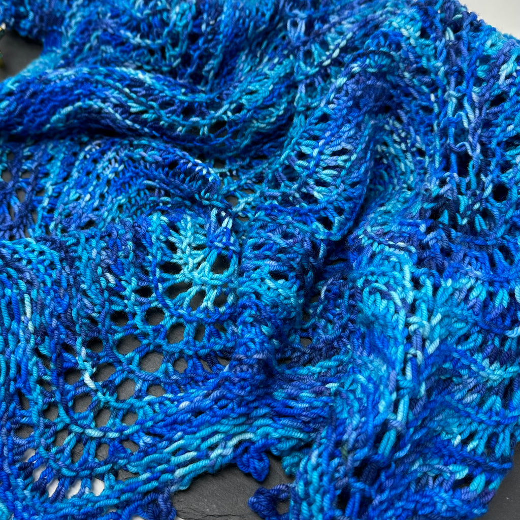 Figment sparkly sock yarn Big Blue