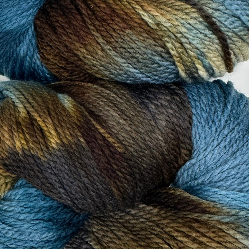 Deep Dyed Bulky wool yarn Driftwood