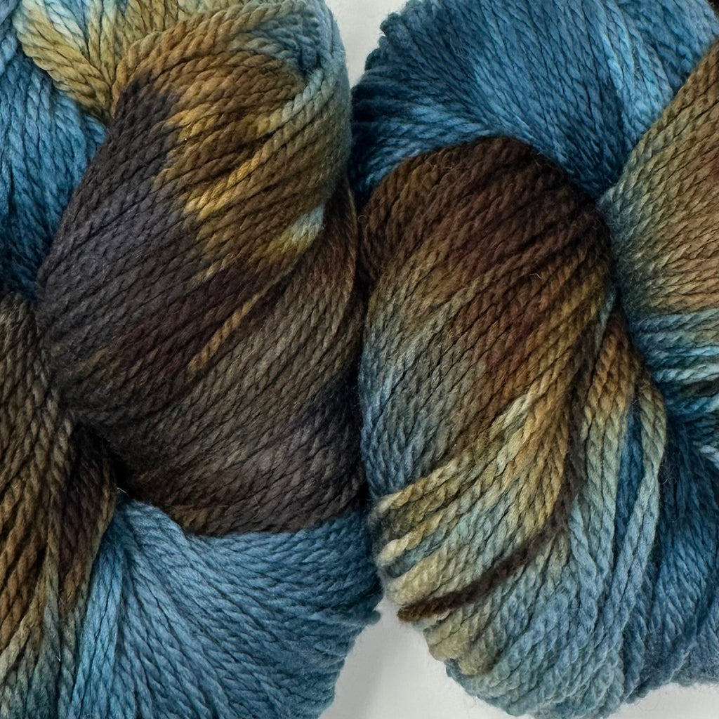 Deep Dyed Bulky wool yarn Driftwood