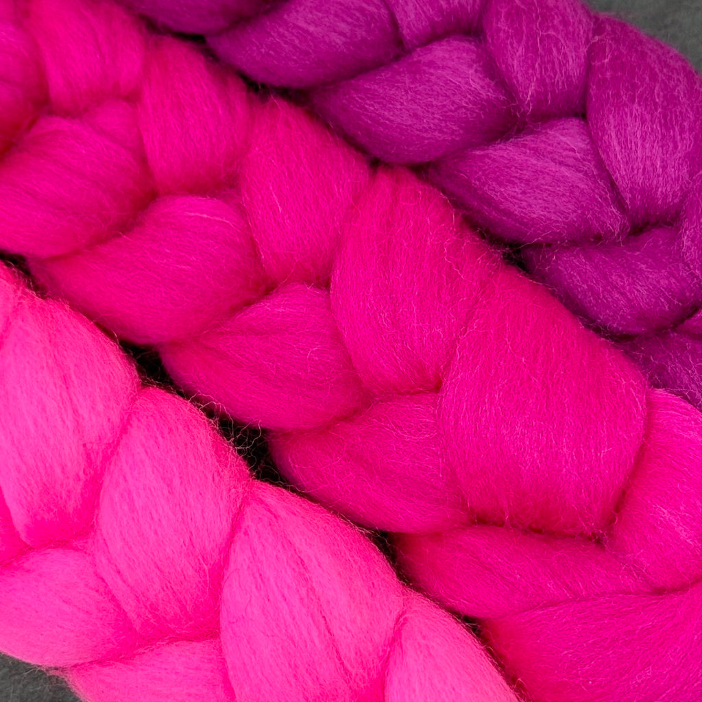 Gradient Merino Combed Top Spin Set Boysenberry