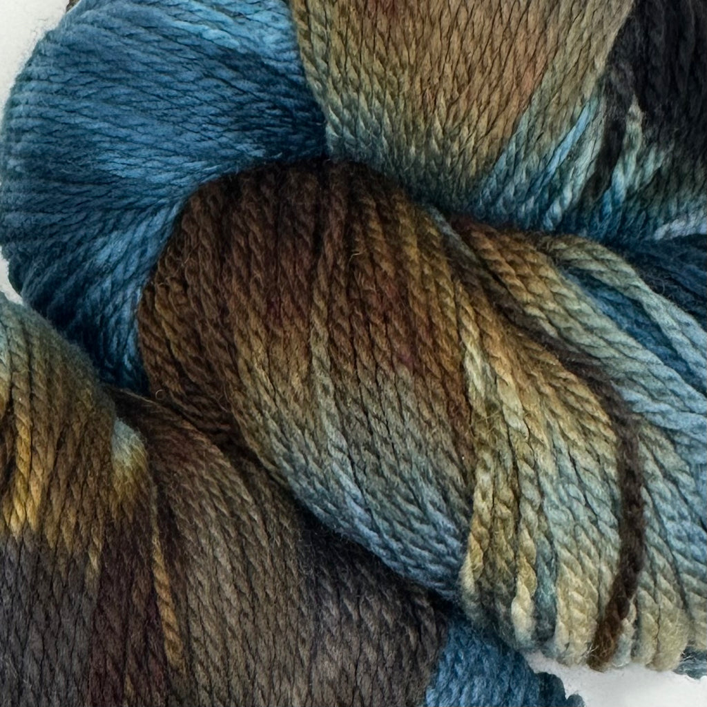 Deep Dyed Bulky wool yarn Driftwood