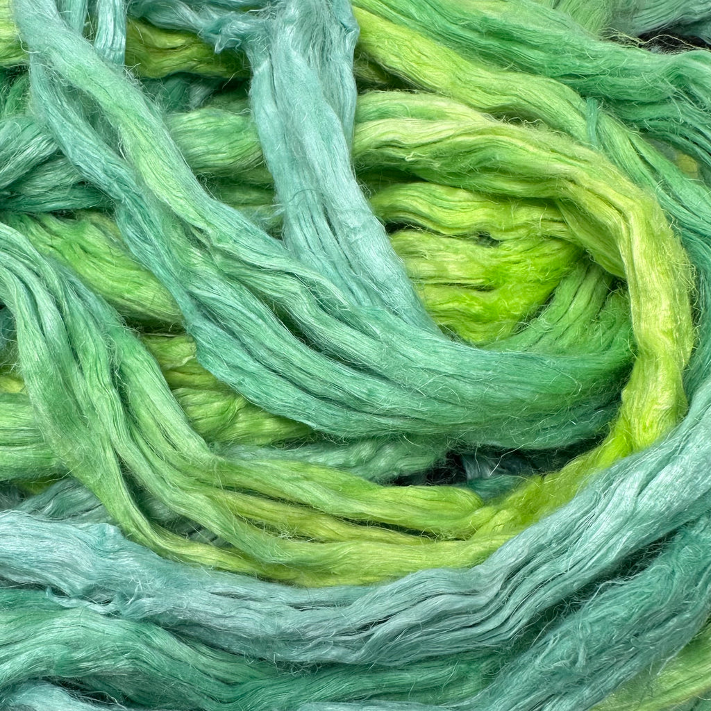 Linen Flax Combed Top Roving Limey