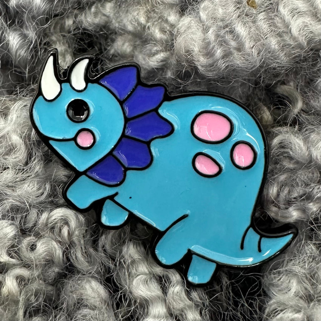 Blue Dinosaur Pin Flair