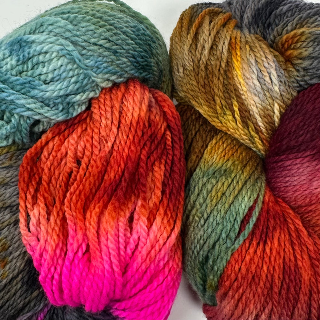 Deep Dyed Bulky wool yarn Hills and Hollers