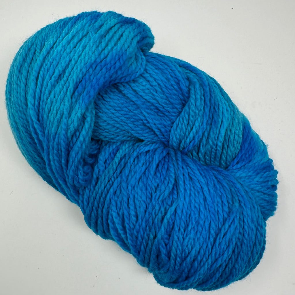 Deep Dyed Bulky wool yarn Aquamarine