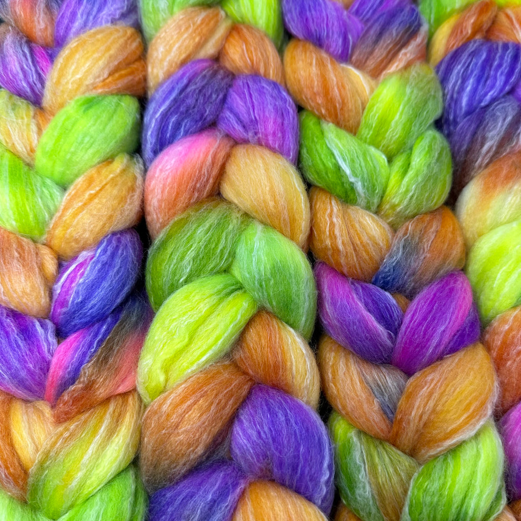 Merino Bamboo Spinning Fiber Lock Shock and Barrel