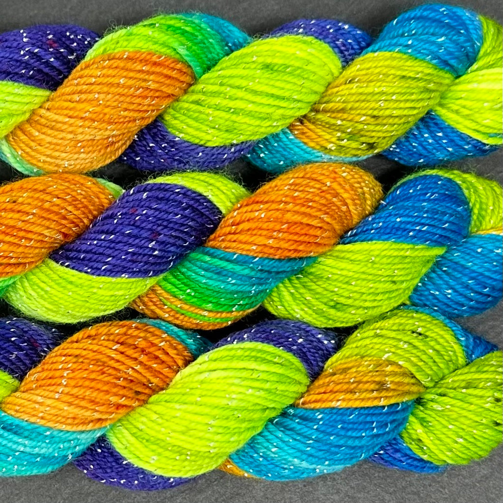 70 yard sock yarn mini skein Margarita