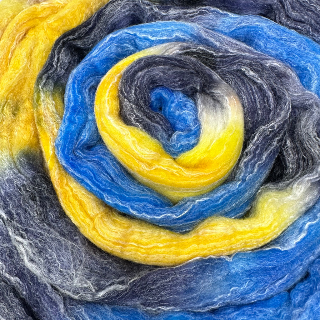 Merino Bamboo Spinning Fiber Starry Night