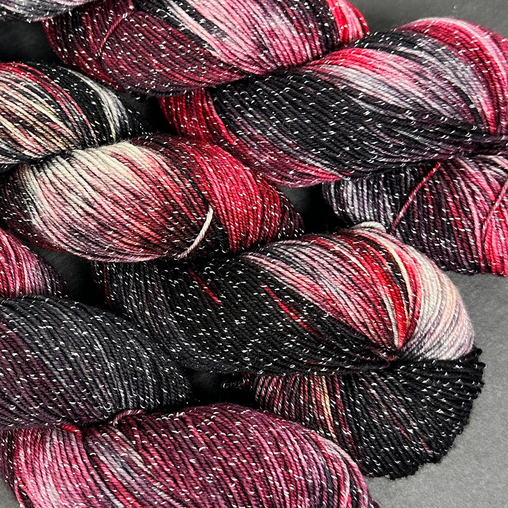 Figment sparkly sock yarn Beelzebub