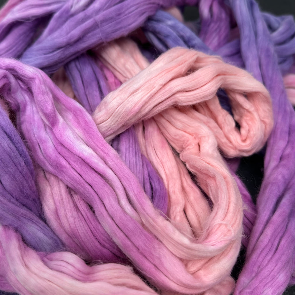 Egyptian Cotton Spinning Fibers 4 ounces Orchid