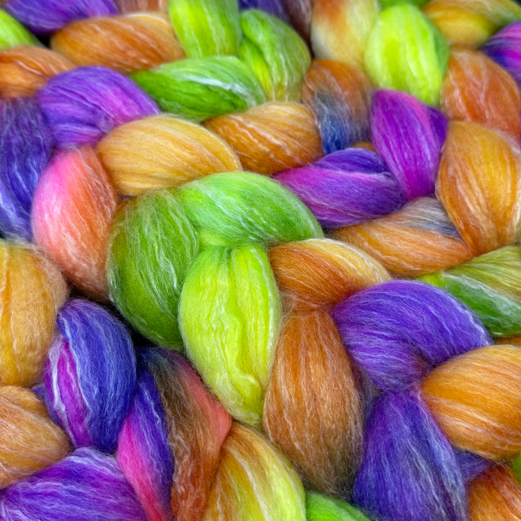 Merino Bamboo Spinning Fiber Lock Shock and Barrel
