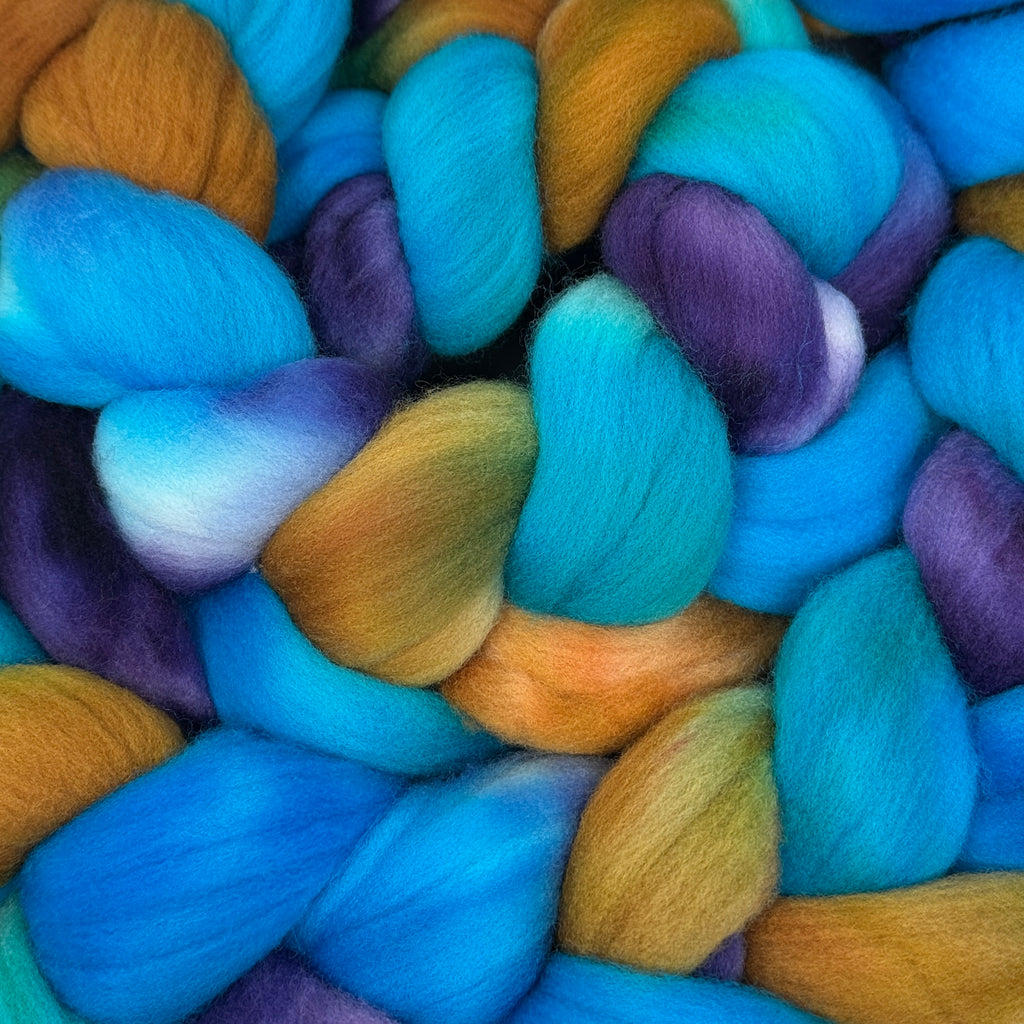 American Targhee wool top spinning fiber A Pirate Looks at Forty