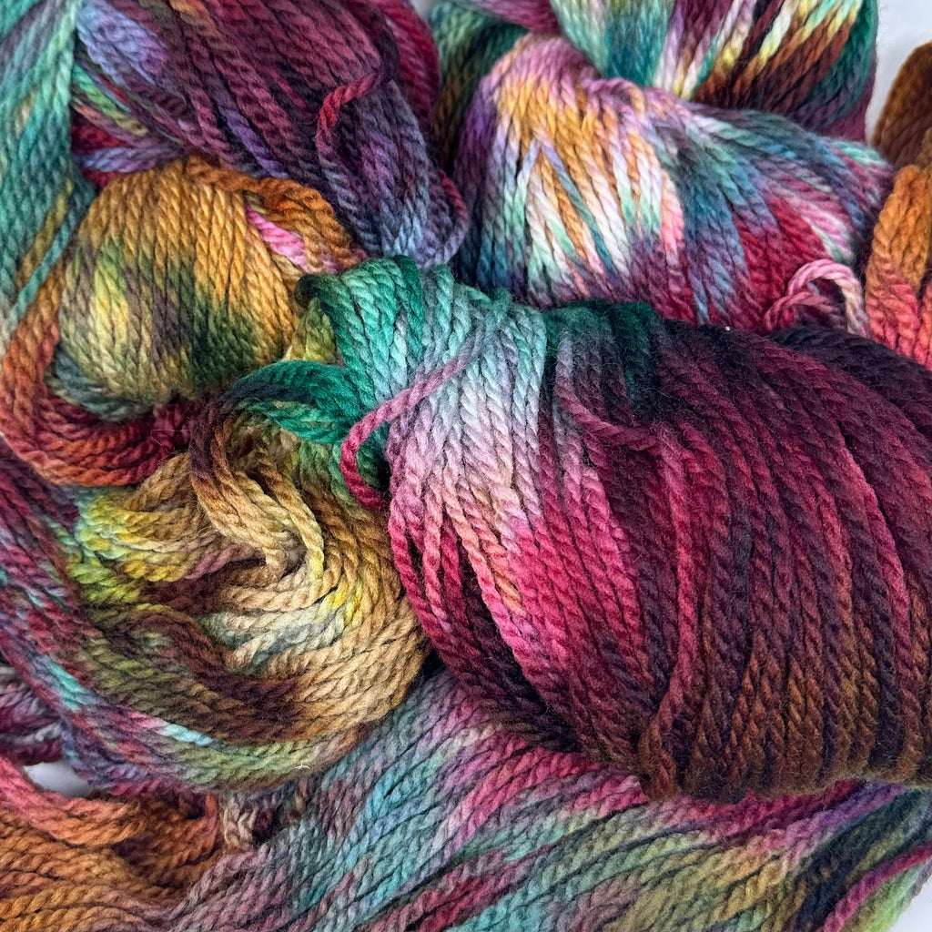 Deep Dyed Bulky wool yarn Sea Glass