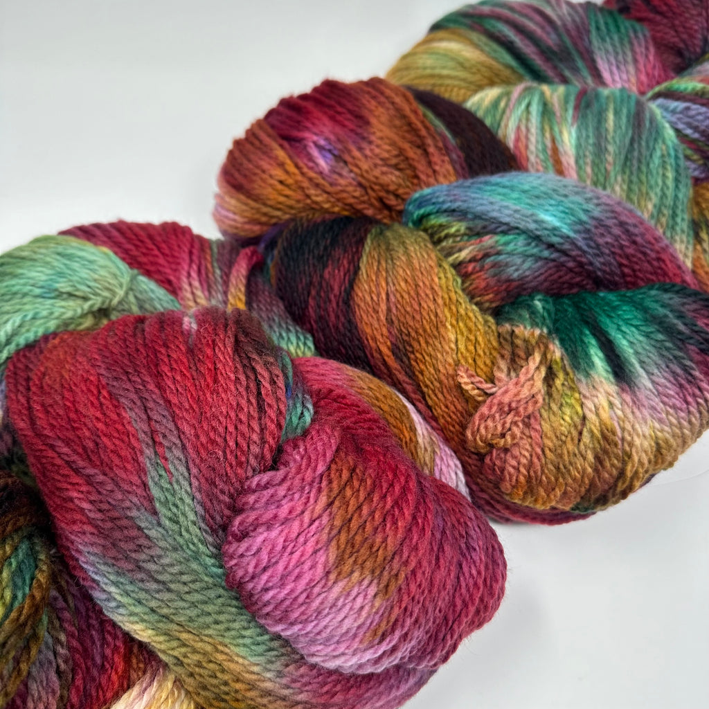 Deep Dyed Bulky wool yarn Sea Glass