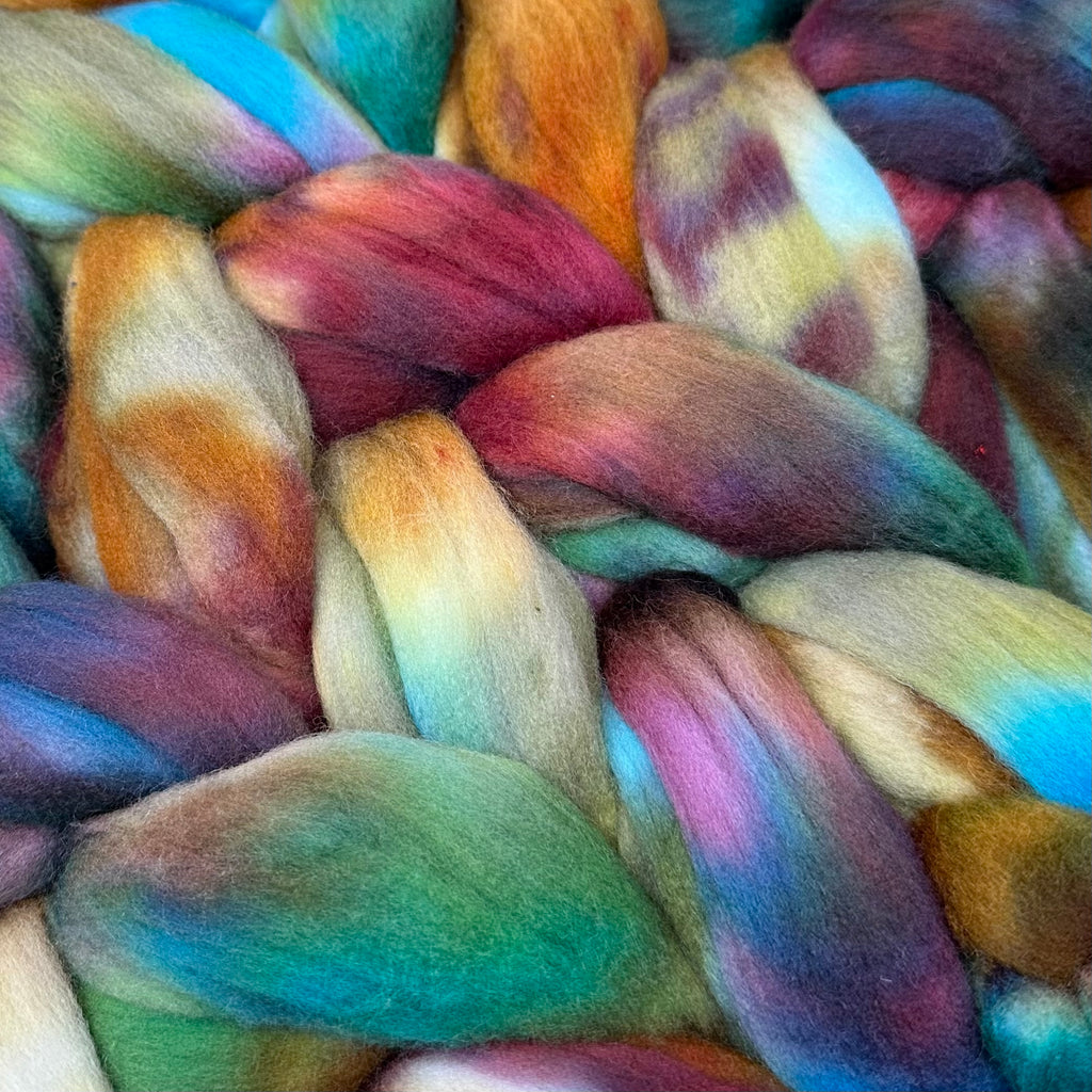 American Targhee wool top spinning fiber Mountain Gems