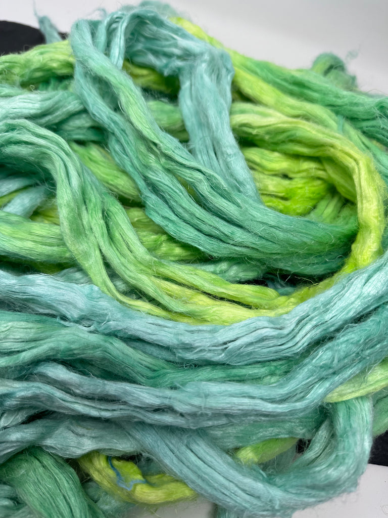 Linen Flax Combed Top Roving Limey