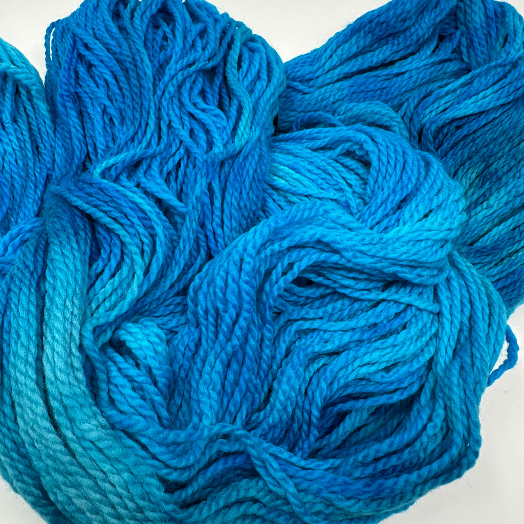 Deep Dyed Bulky wool yarn Aquamarine