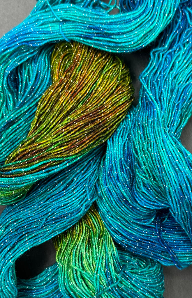 Figment sparkly sock yarn One Of A Kind (Go Fish)