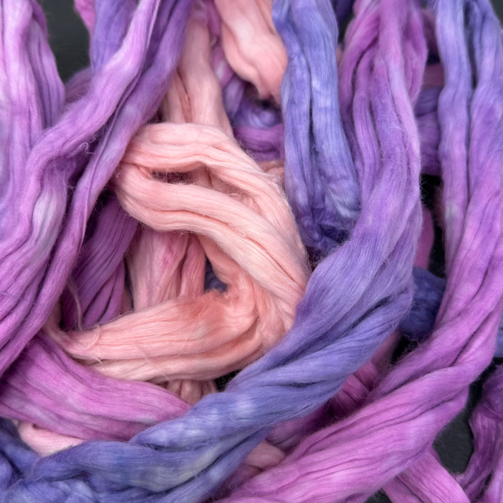 Egyptian Cotton Spinning Fibers 4 ounces Orchid