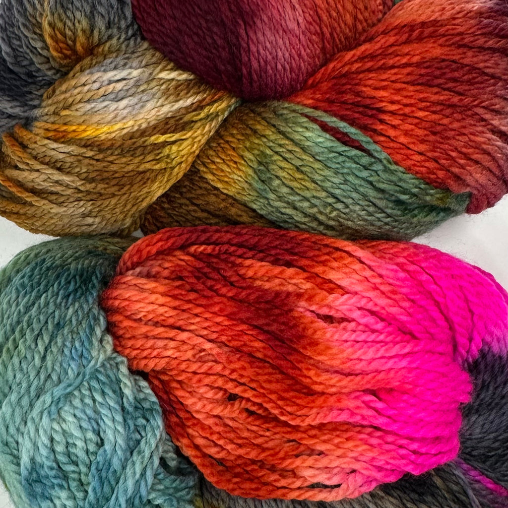 Deep Dyed Bulky wool yarn Hills and Hollers
