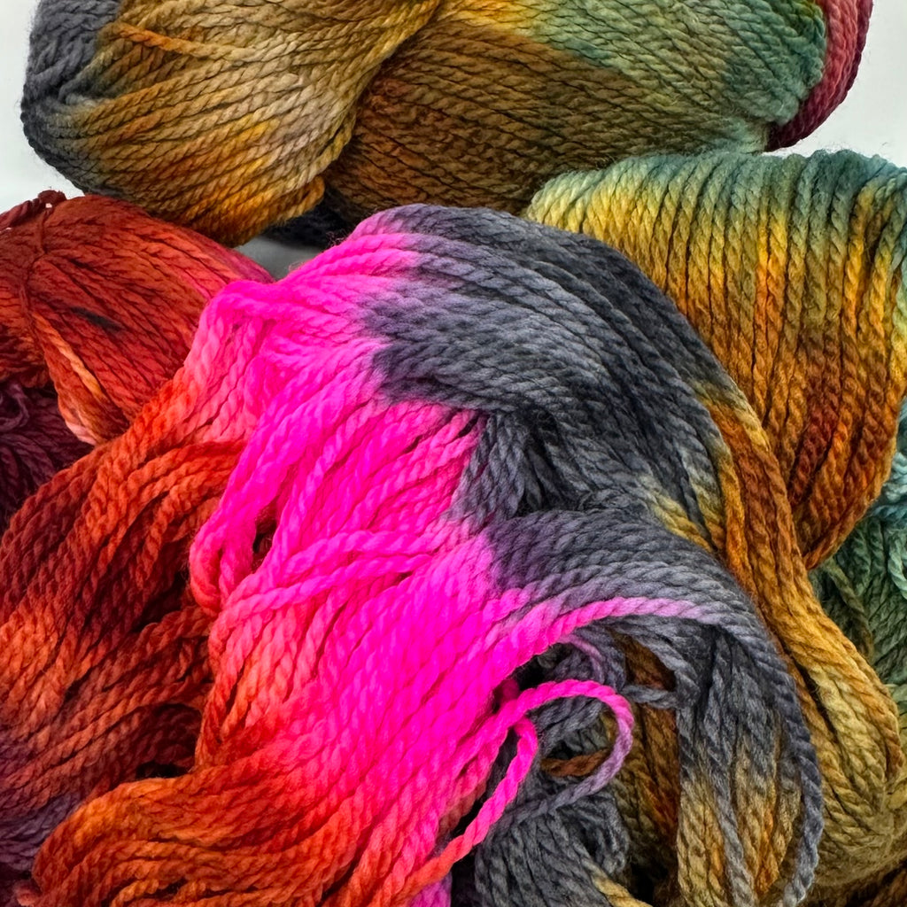 Deep Dyed Bulky wool yarn Hills and Hollers