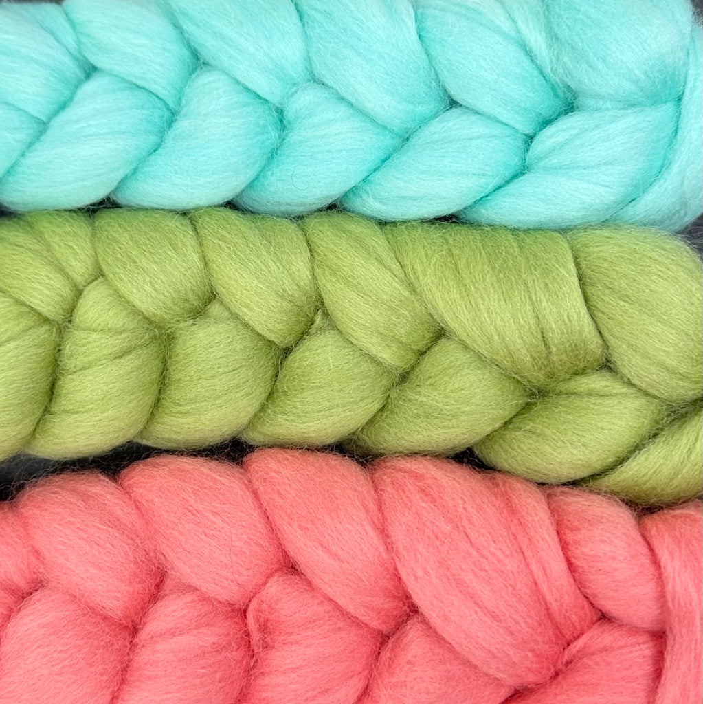 Gradient Merino Combed Top Spin Set Spring Fling