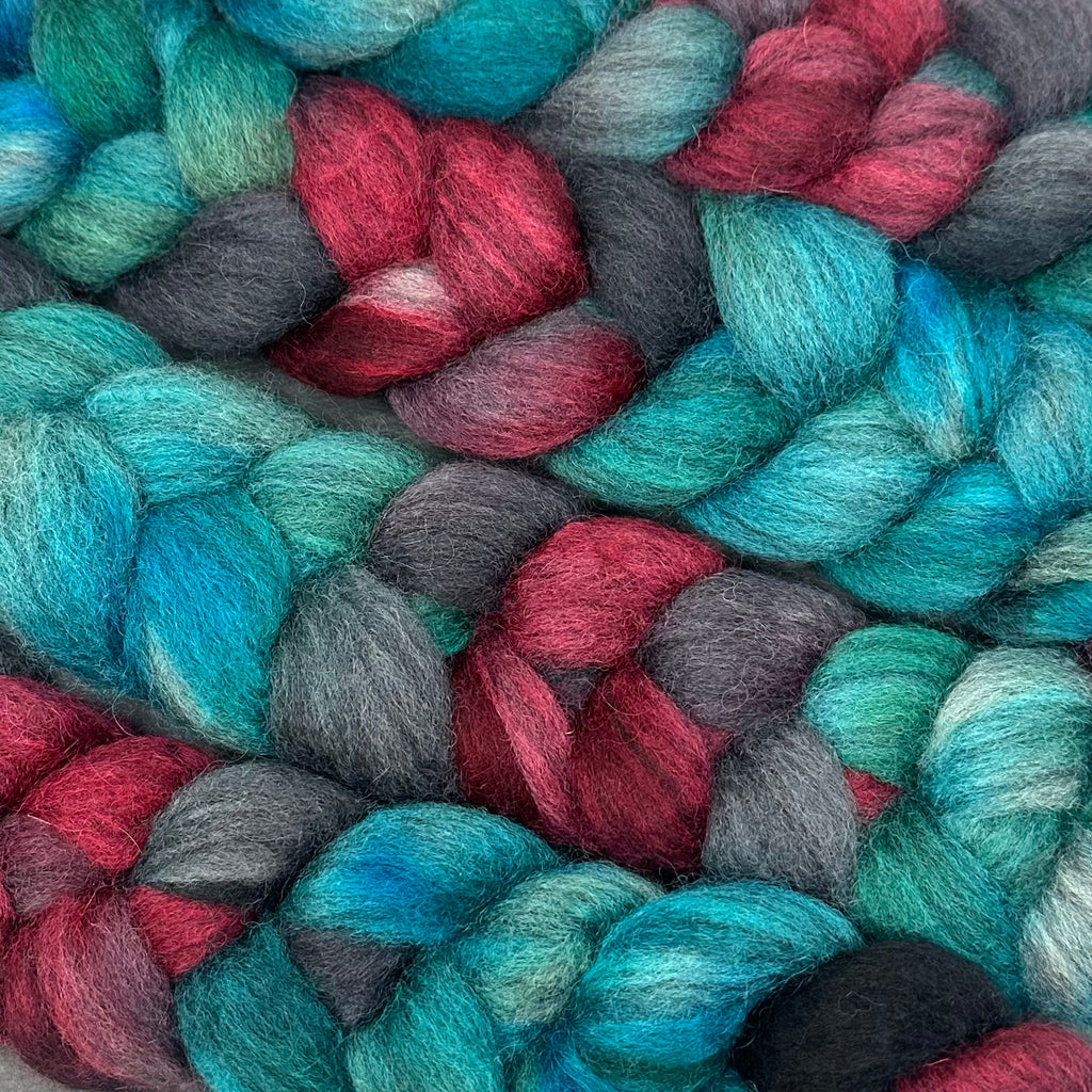 BFL Blue Faced Leicester combed top Big Red