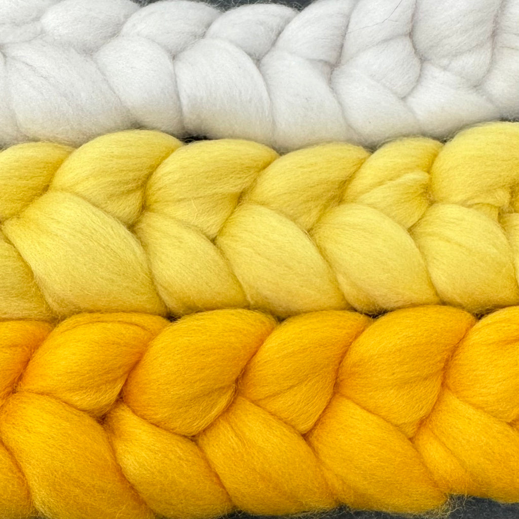 Gradient Merino Combed Top Spin Set Lemonade