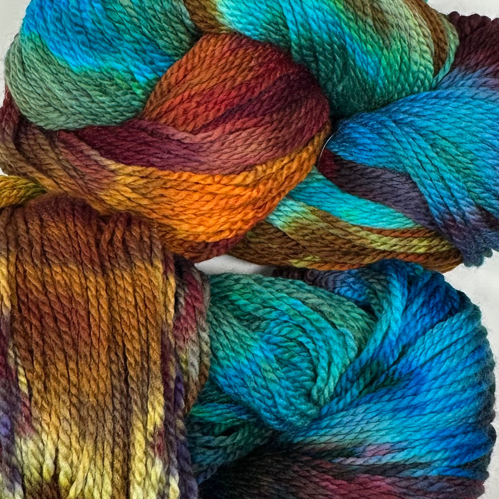 Deep Dyed Bulky wool yarn Mountain Gems