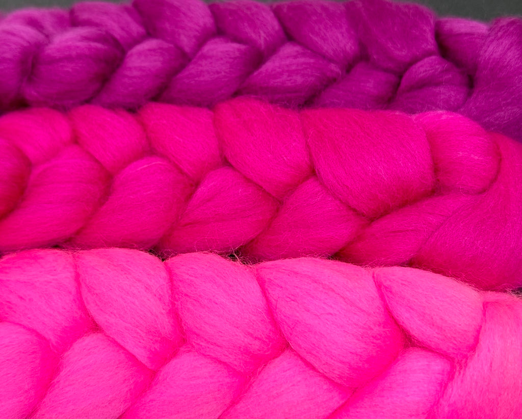 Gradient Merino Combed Top Spin Set Boysenberry