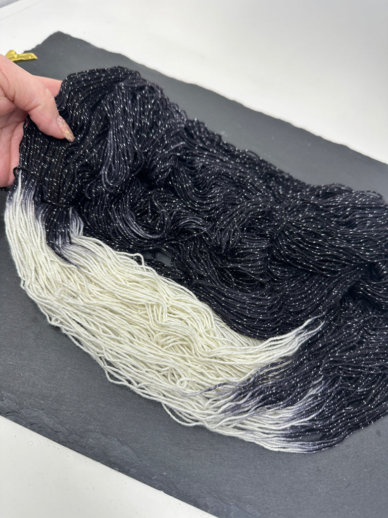 Custom Order for Elizabeth Figment sparkly sock yarn