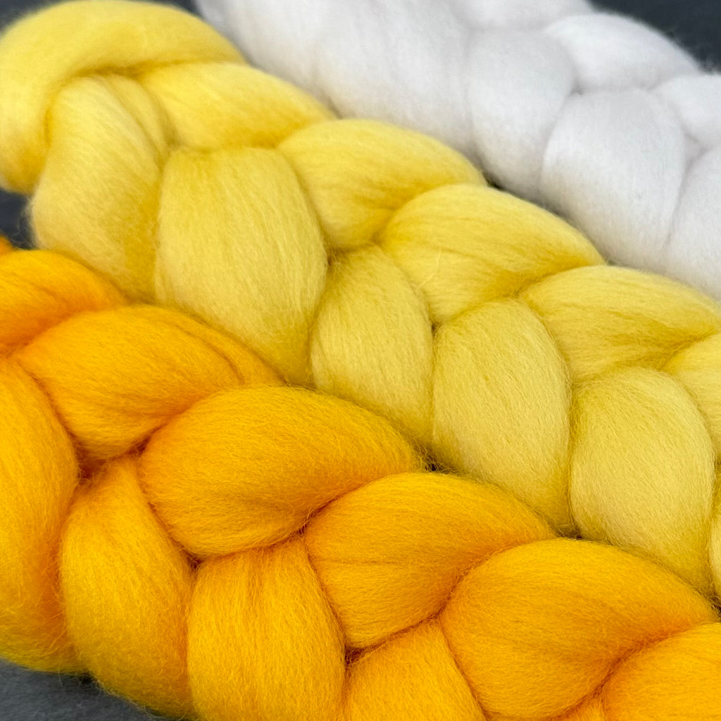 Gradient Merino Combed Top Spin Set Lemonade